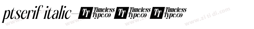 ptserif italic字体转换